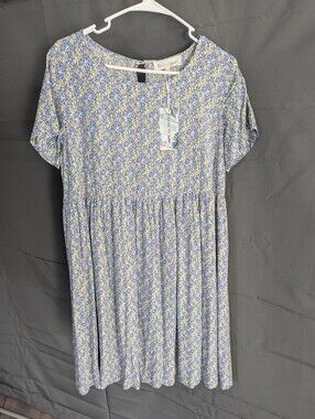 Called To Surf Babydoll Floral Dress (Brass & Roe)